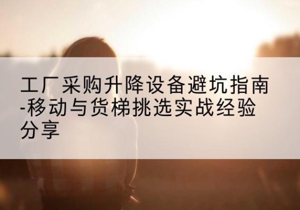 木里移动式升降机怎么选-工厂采购升降设备避坑指南-移动与货梯挑选实战经验分享
